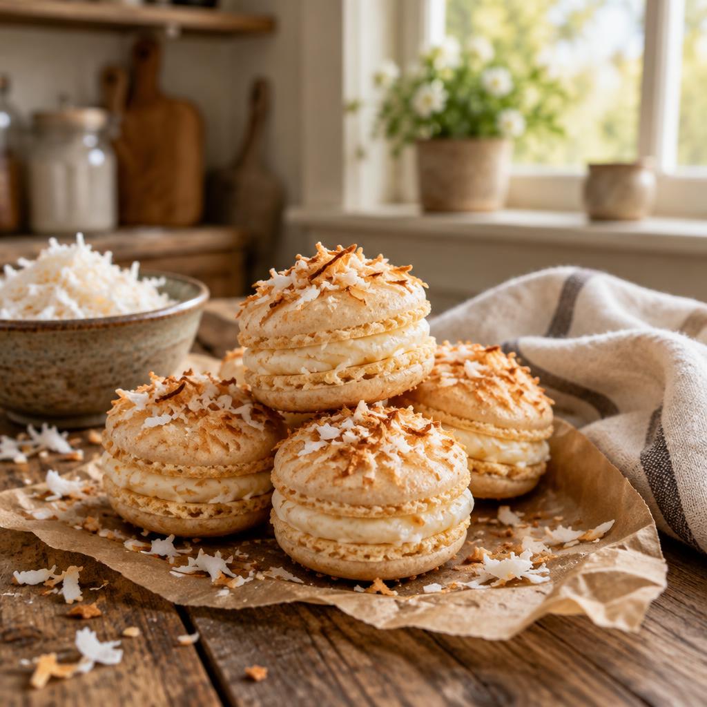 Coconut Macarons